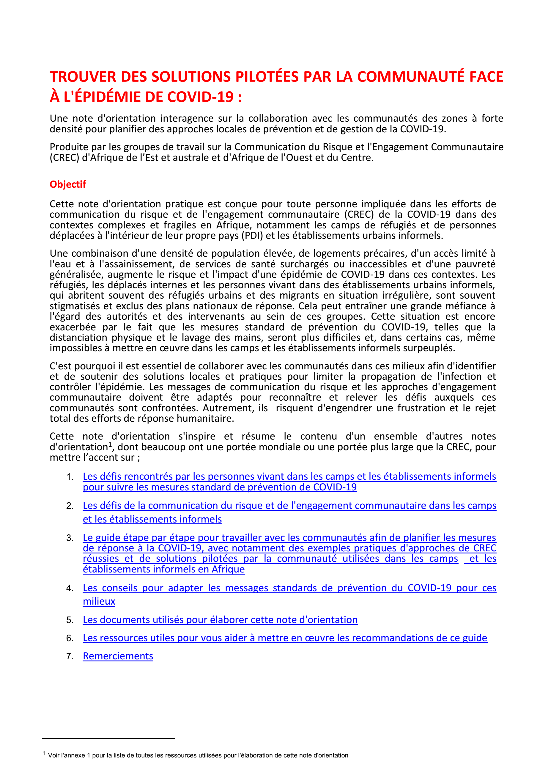 Community_Led_Solutions_COVID-19_Africa_Interagency_Guidance Note_FRA