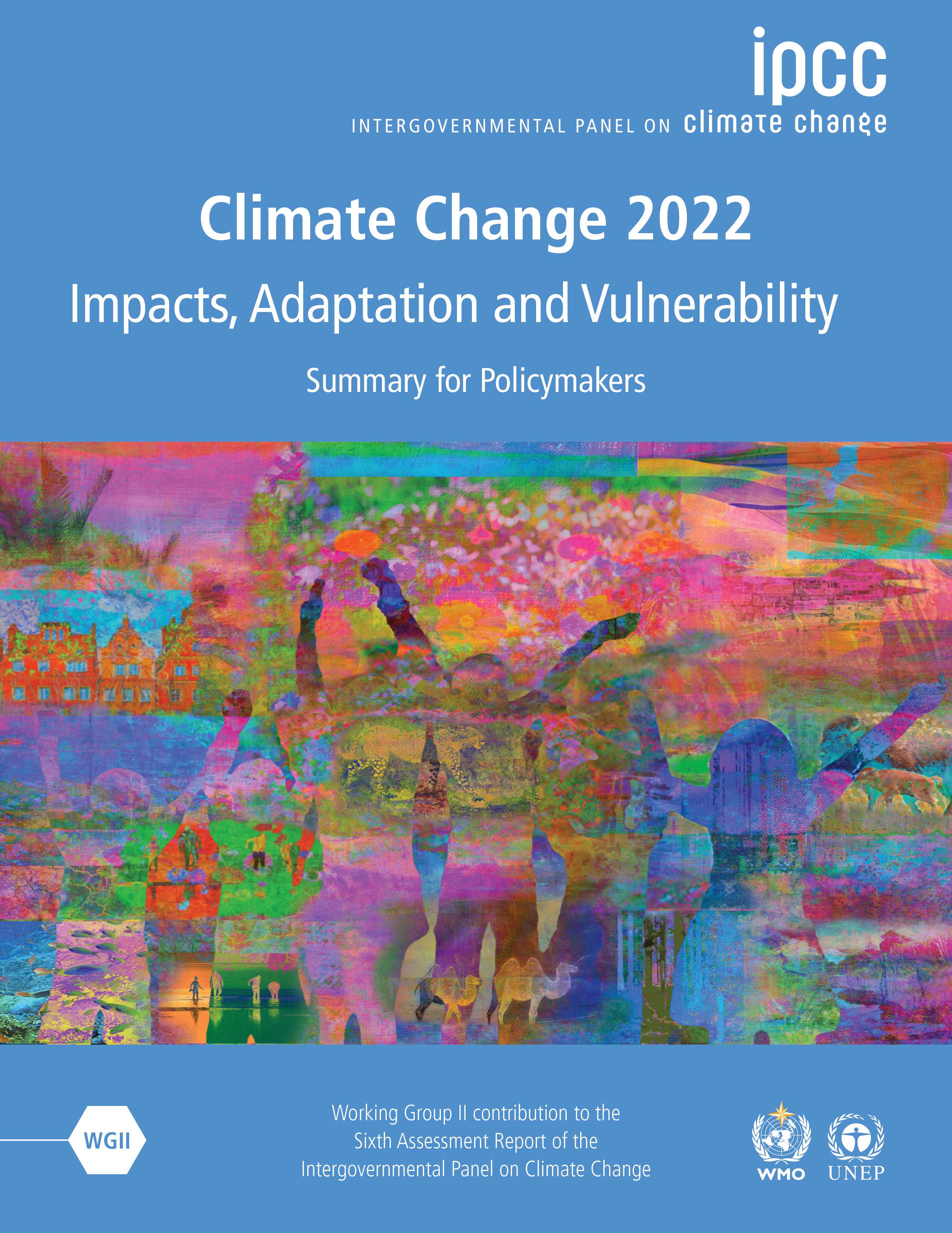Cover-page for Climate Change 2022: Impacts, Adaptation and Vulnerability
