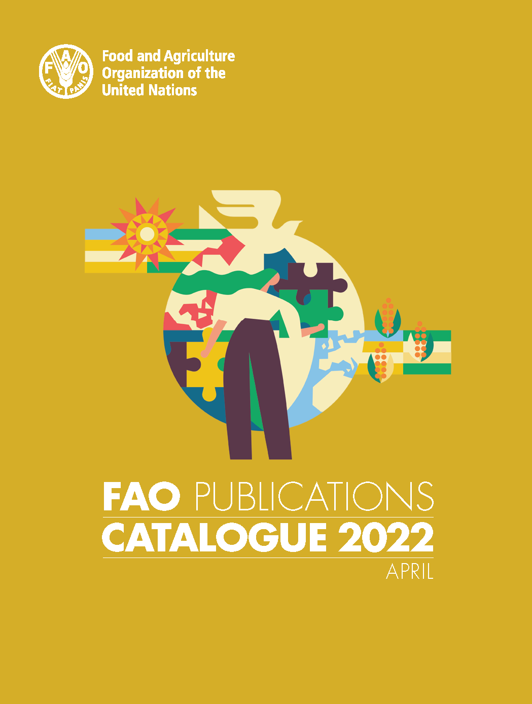 Cover page for FAO Publications Catalogue 2022