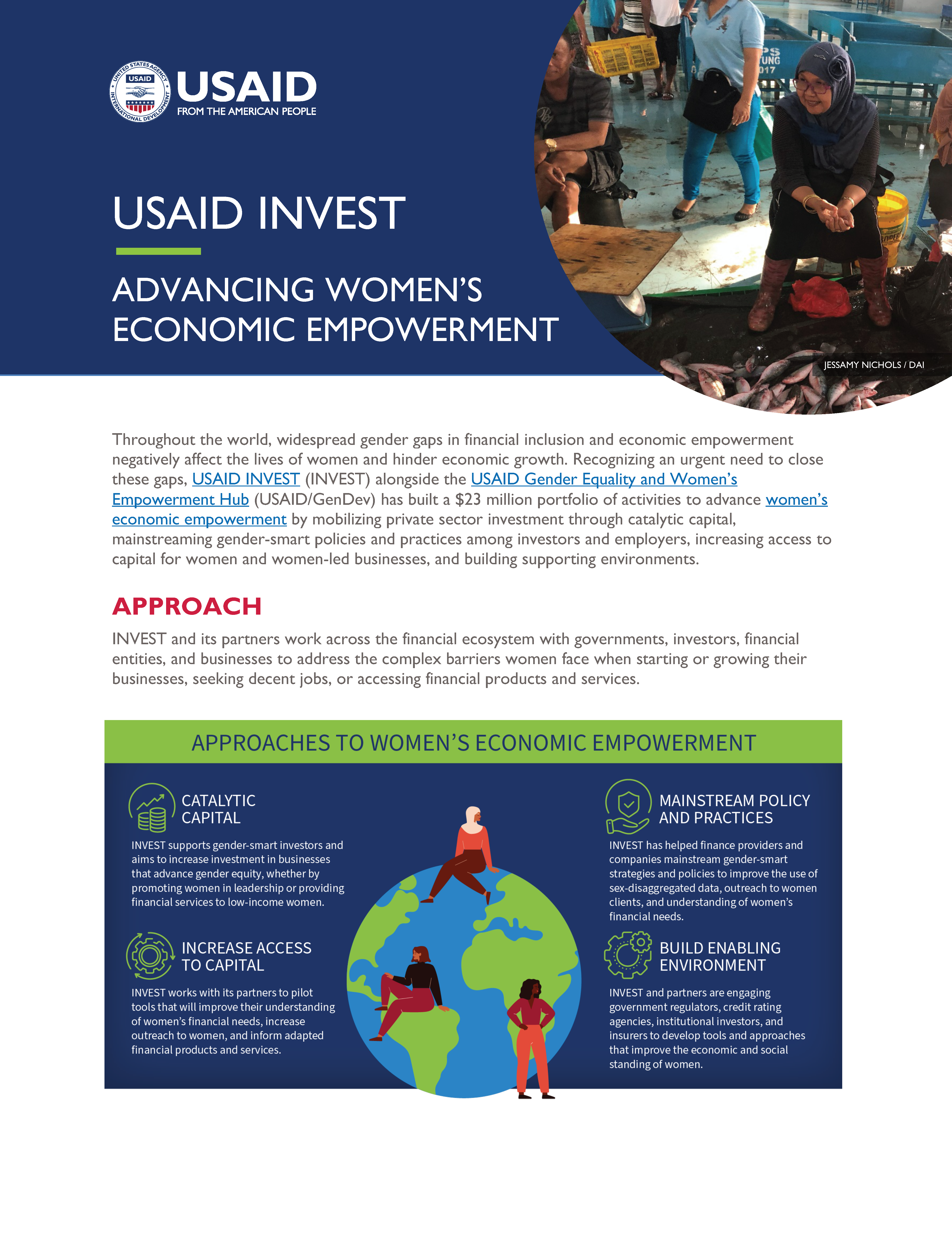 Coverpage for Advancing Women's Economic Empowerment Factsheet