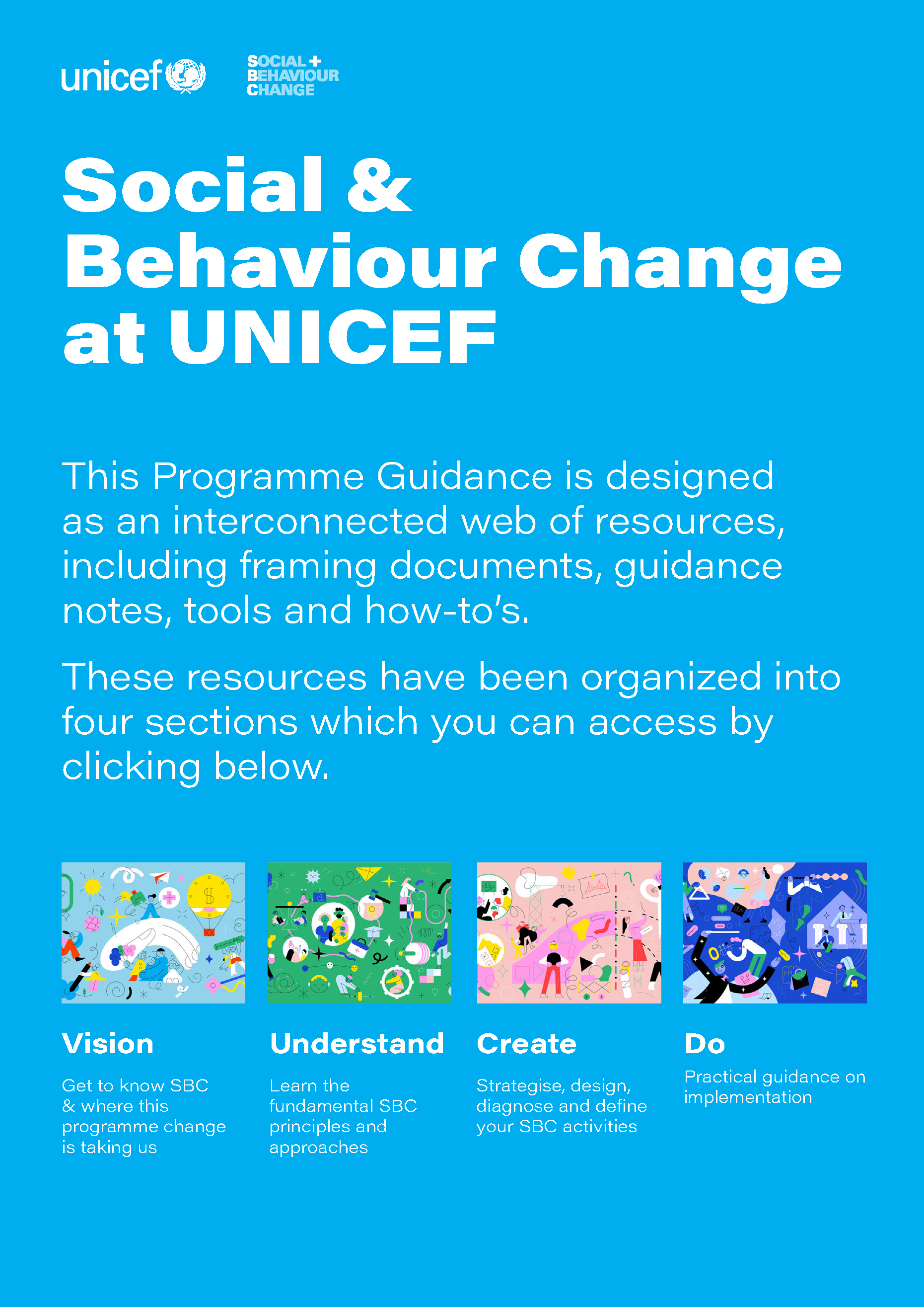 Cover page for Social & Behaviour Change at UNICEF