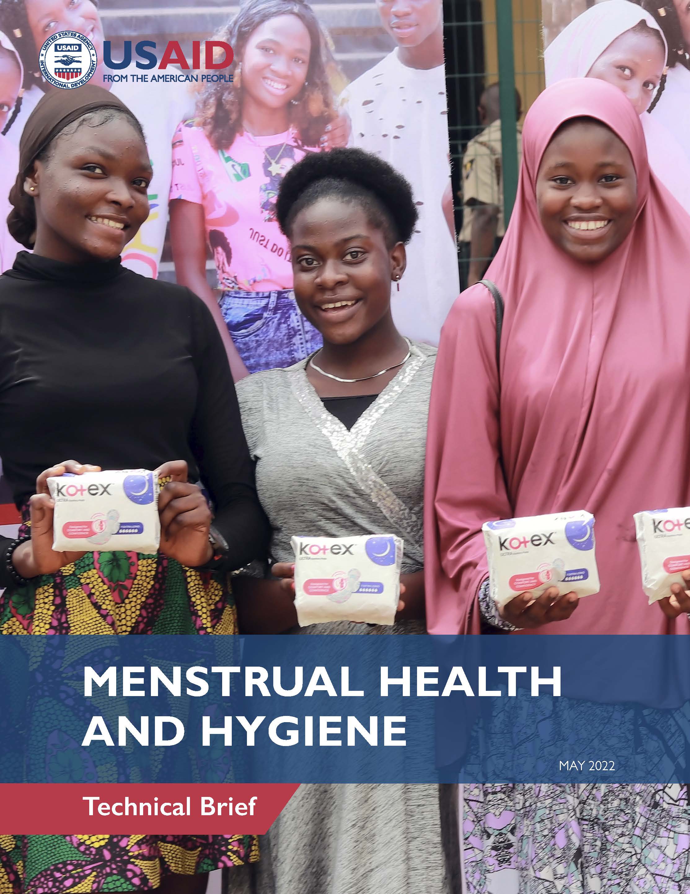 Cover page for Menstrual Health and Hygiene Technical Brief