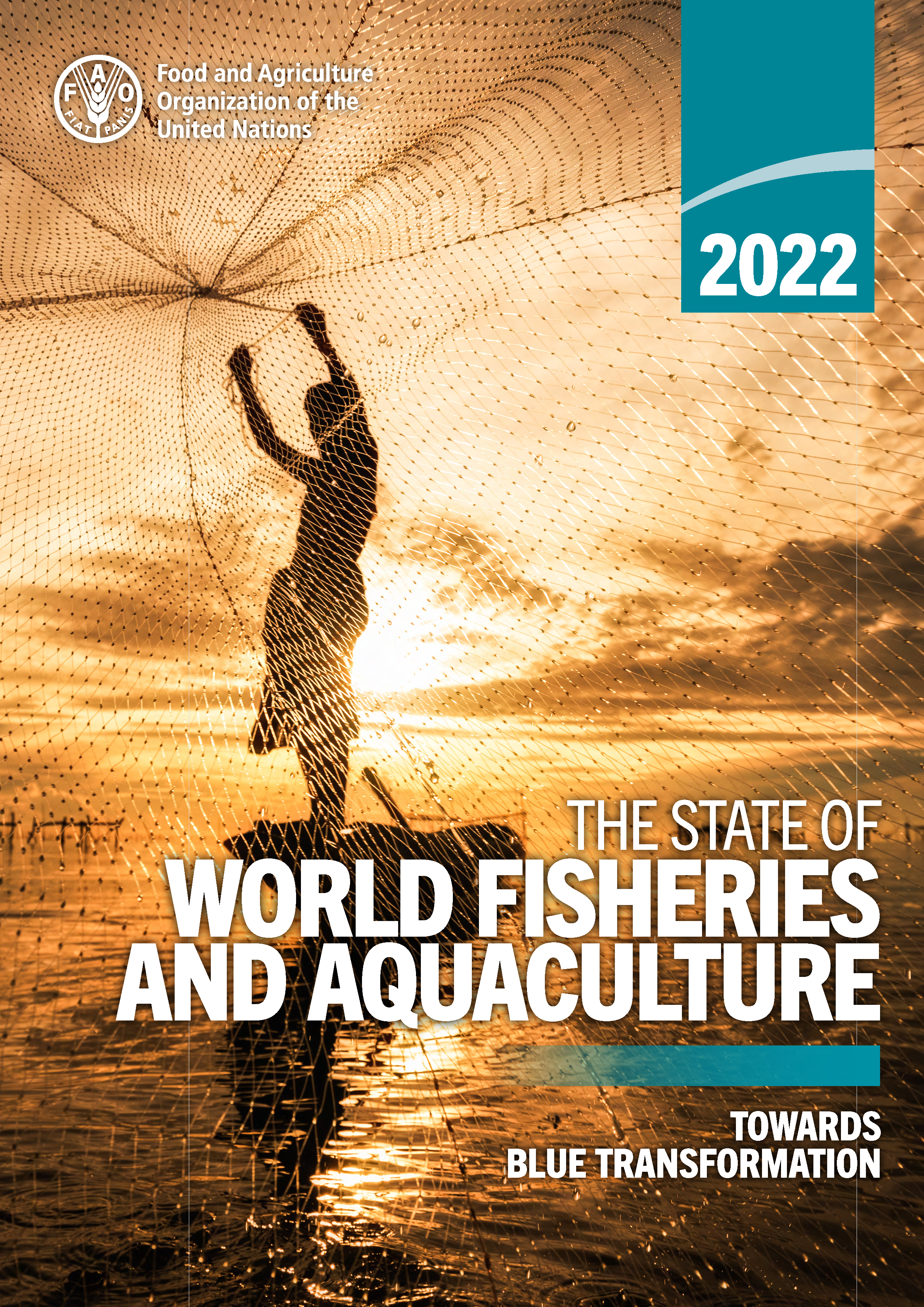 Cover page for Print Send The State of World Fisheries and Aquaculture 2022