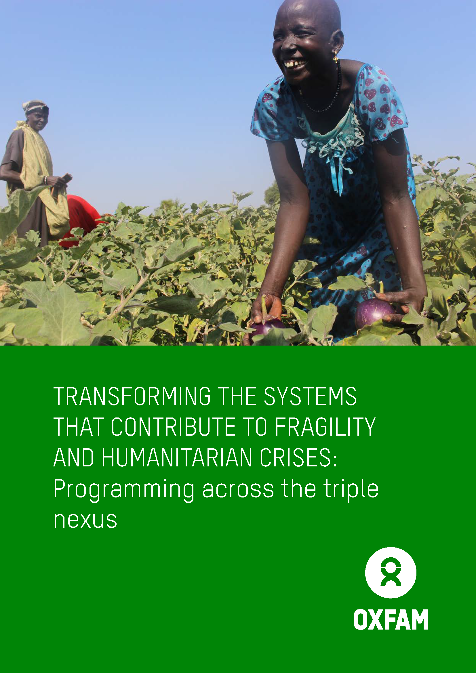 Cover page for Transforming the Systems that Contribute to Fragility and Humanitarian Crises