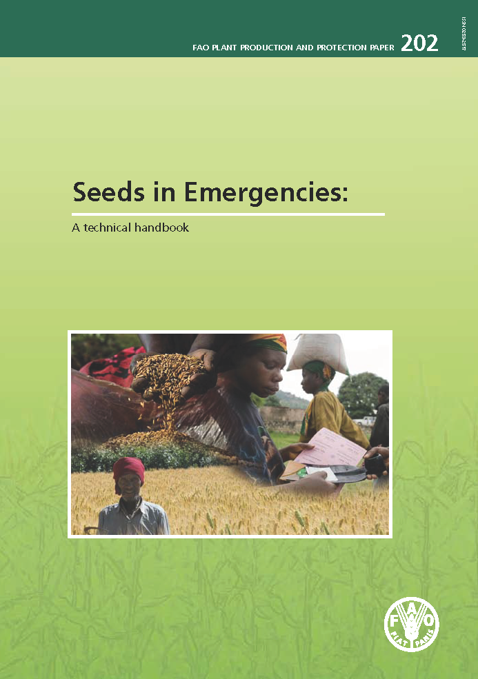 Cover page for Seeds in Emergencies: a technical handbook