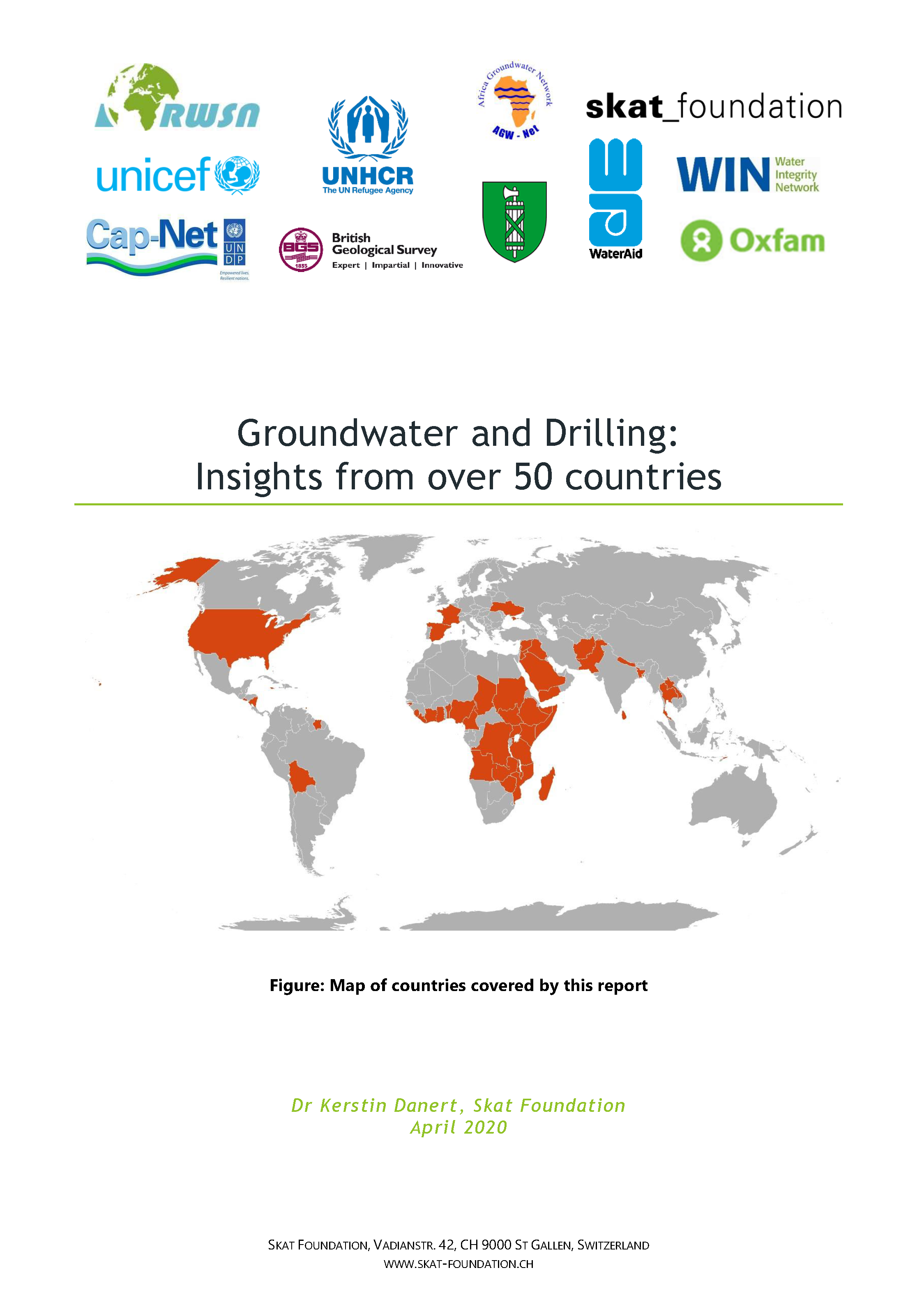 Cover page for Groundwater and Drilling: Insights from Over 50 countries