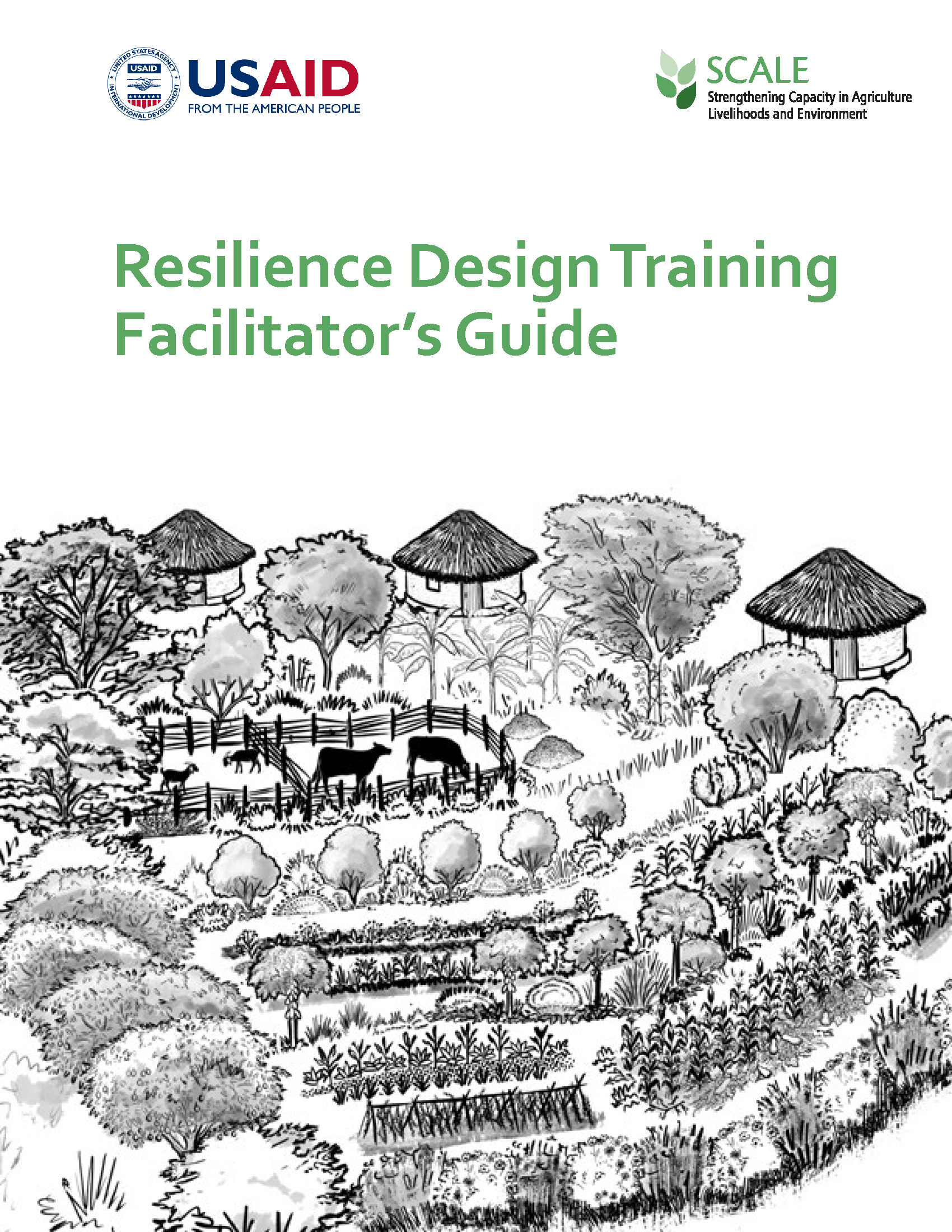Cover page for Resilience Design in Smallholder Farming Systems Facilitator’s Guide