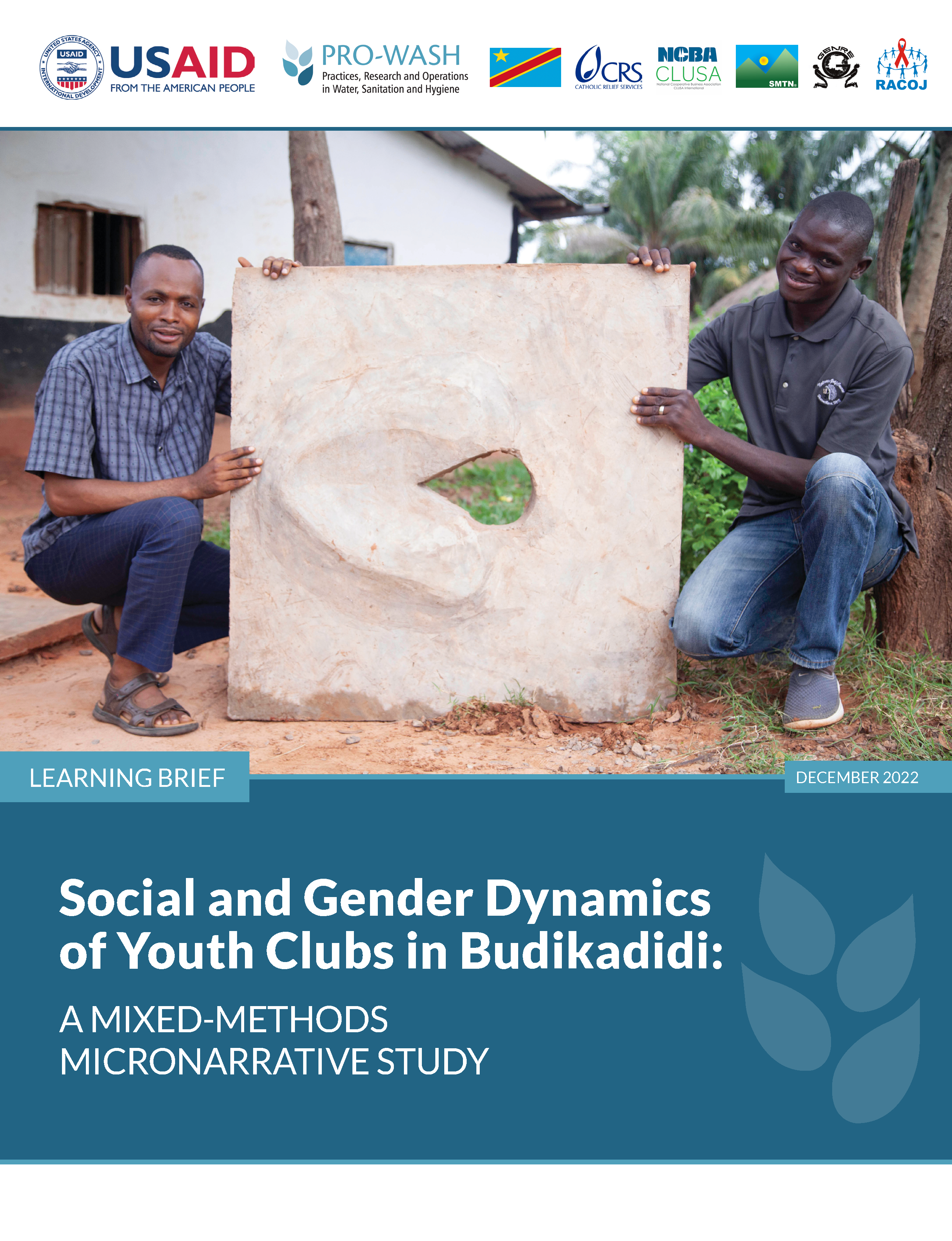 Cover page for Social and Gender Dynamics of Youth Clubs in Budikadidi: A mixed-methods micronarrative study