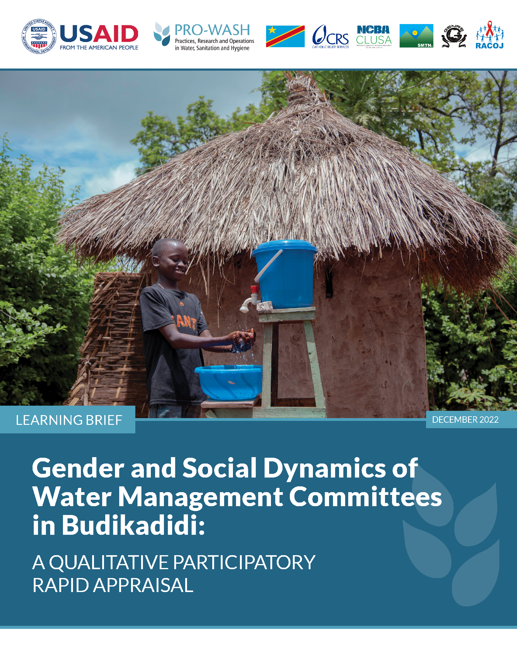 Cover page for Gender and Social Dynamics of Water Management Committees in Budikadidi: A Qualitative Participatory Rapid Appraisal