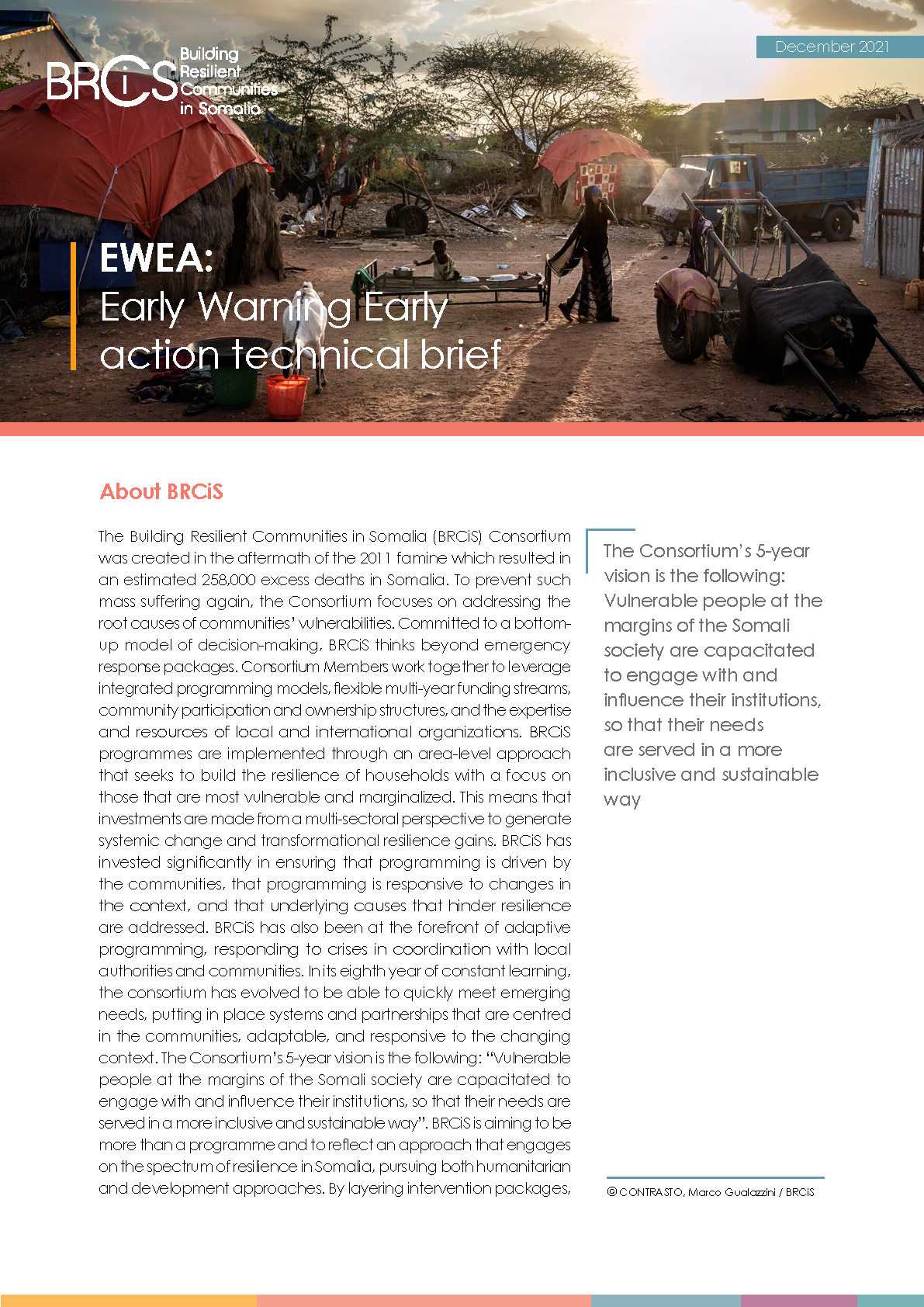 Cover page for Early Warning for Early Action Technical Brief