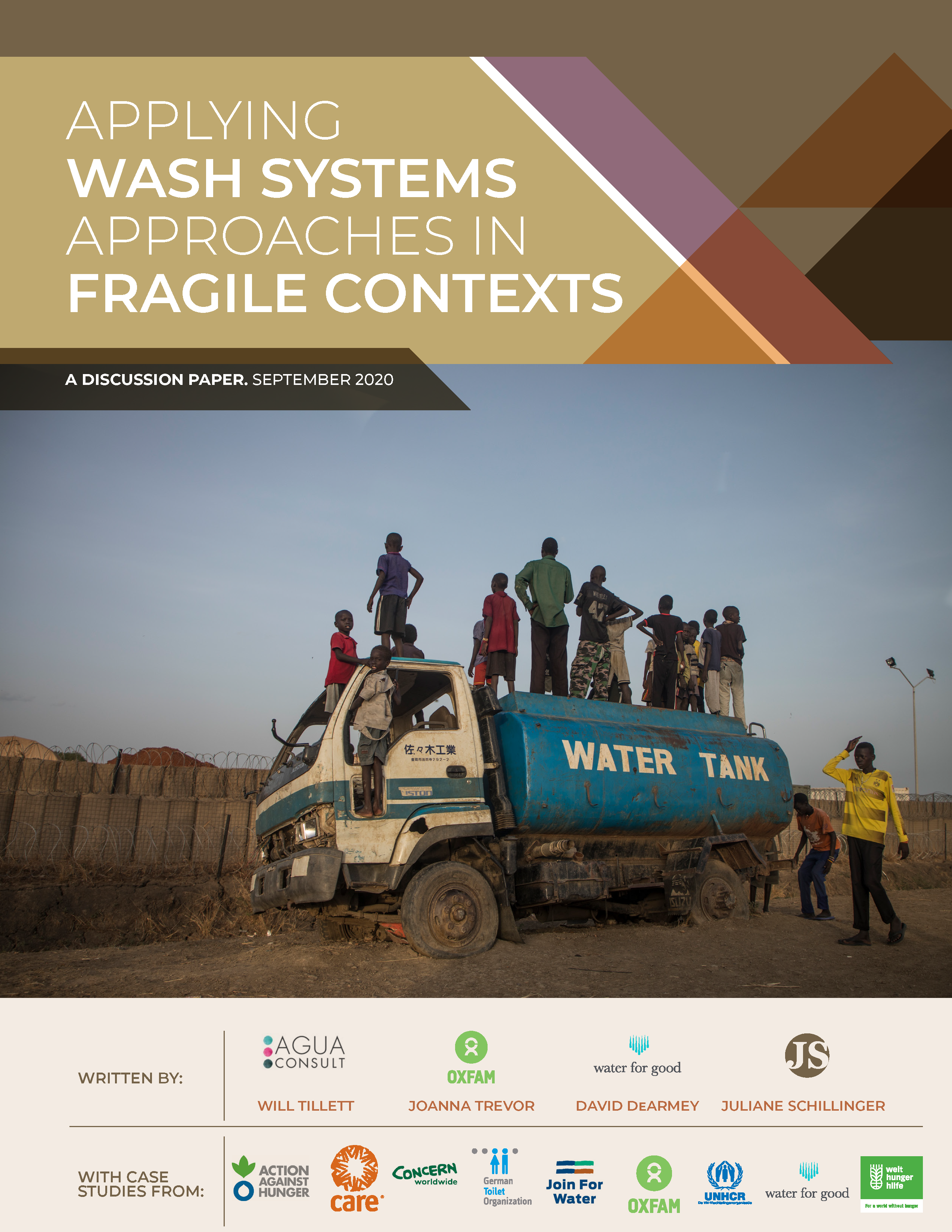 Cover page for Applying WASH Systems Approaches in Fragile Contexts