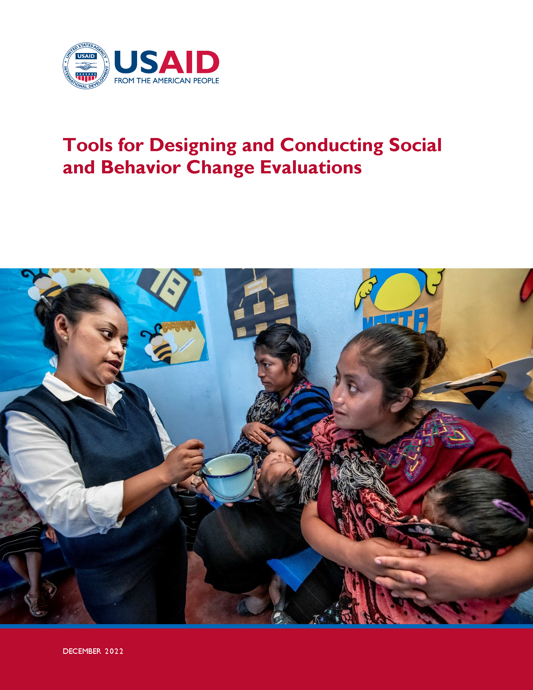 Cover page for Tools for Designing and Conducting Social and Behavior Change Evaluations