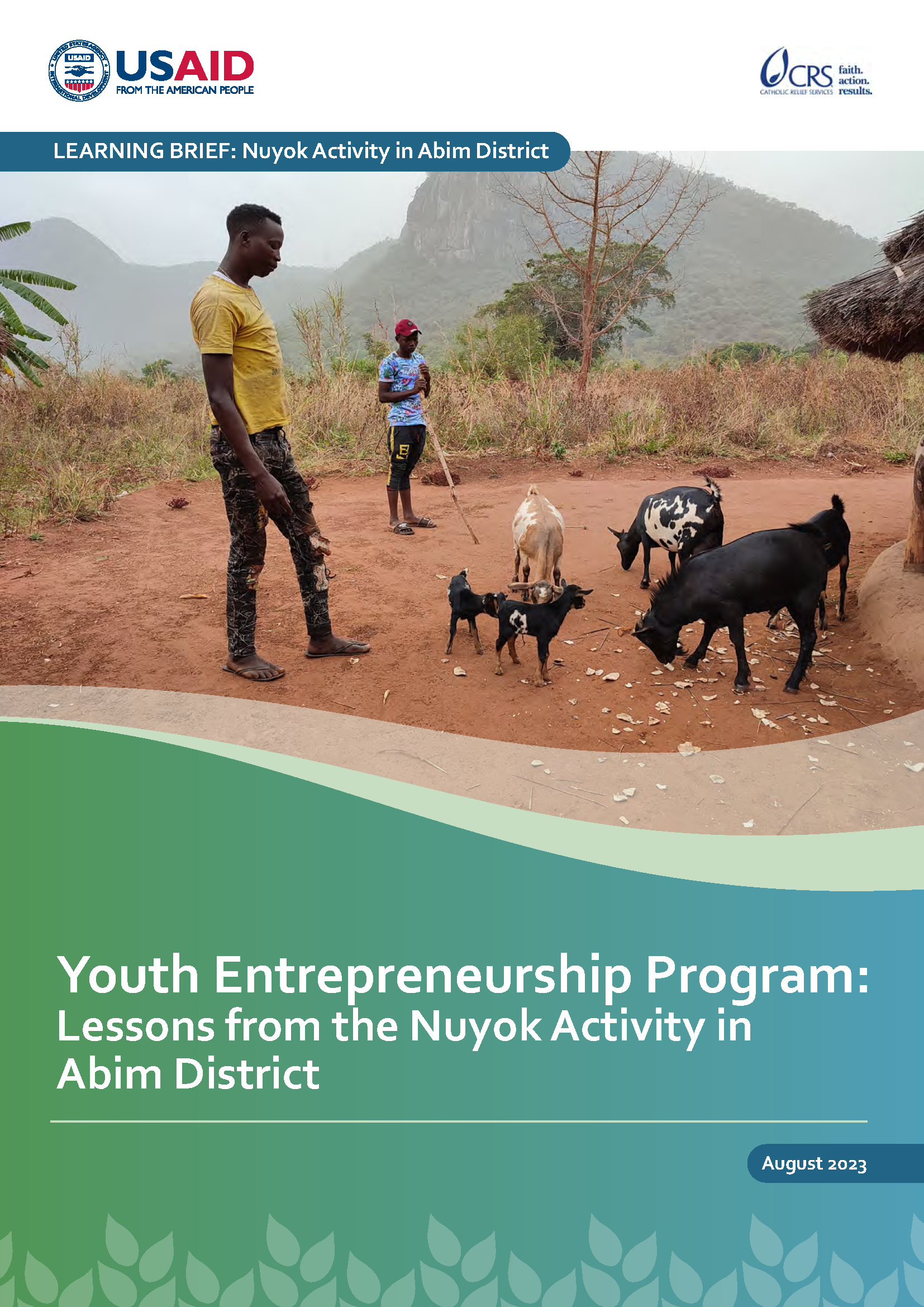 Cover Page for Youth Entrepreneurship Program: Lessons from the Nuyok Activity in Abim District