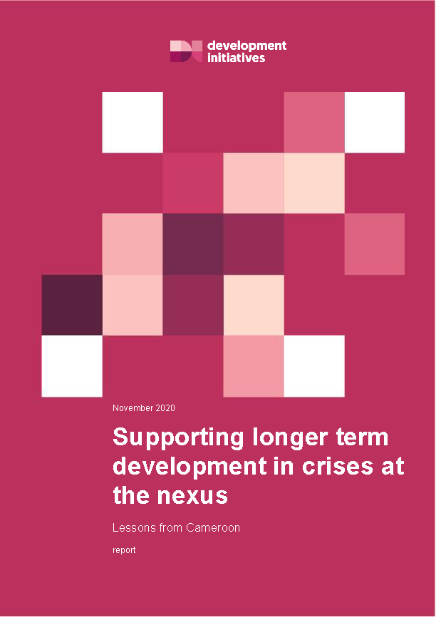 Cover page for Supporting Longer Term Development in Crises at the Nexus
