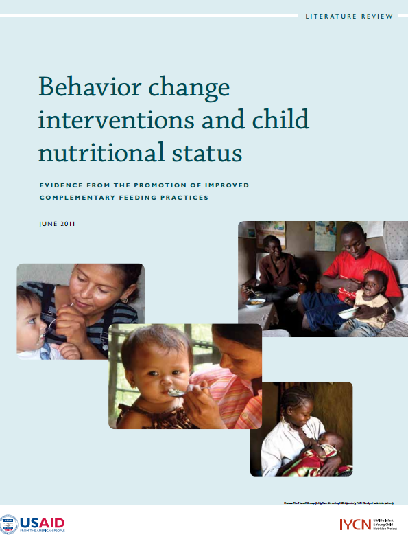 Download Resource: Behavior Change Interventions and Child Nutritional Status: Evidence from the Promotion of Improved Complementary Feeding Practices