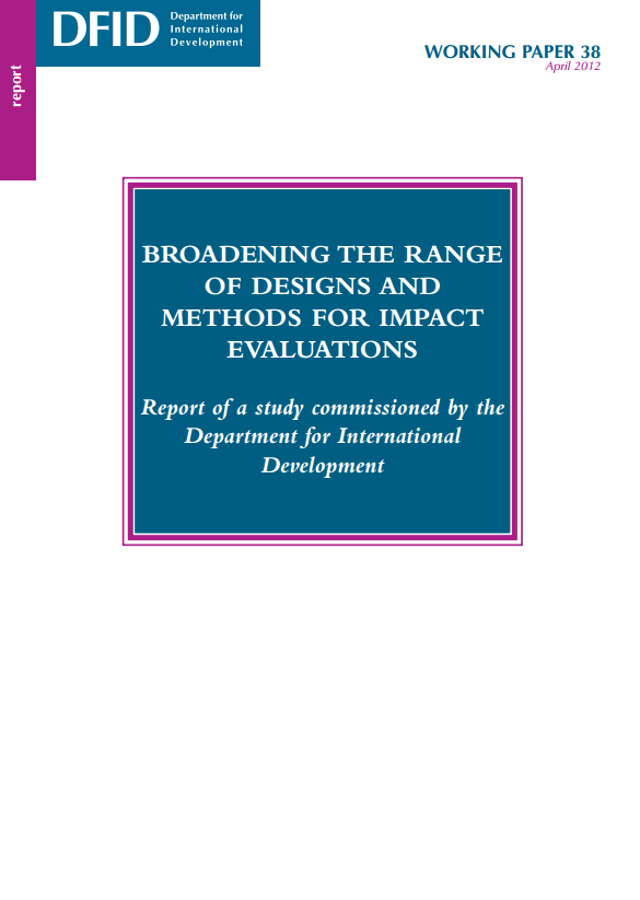 Download Resource: Broadening the Range of Designs and Methods for Impact Evaluations