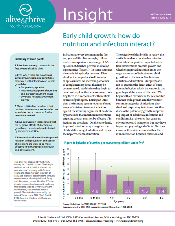 Download Resource: Insight: Early Child Growth: How do Nutrition and Infection Interact?