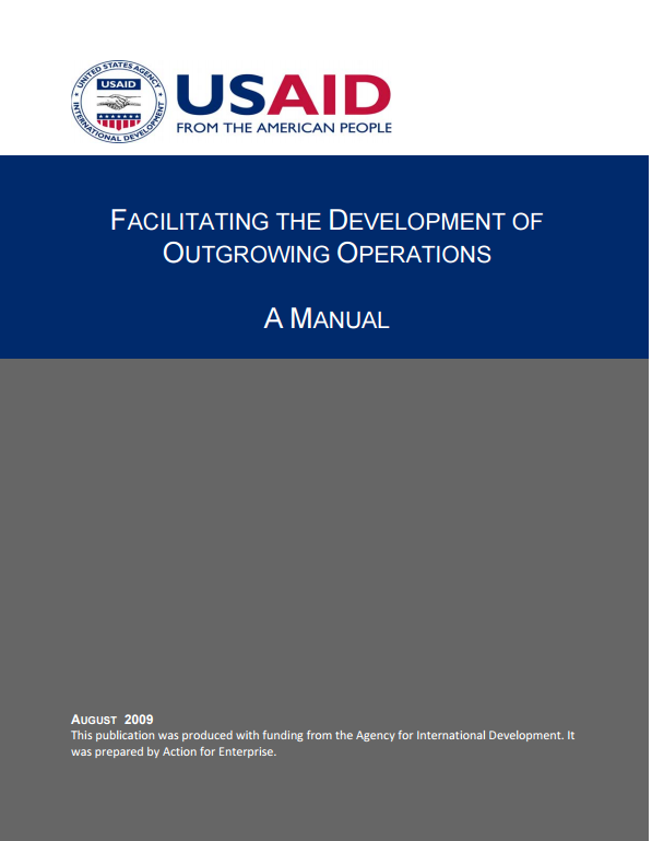 Download Resource: Facilitating the Development of Outgrowing Operations: A Manual