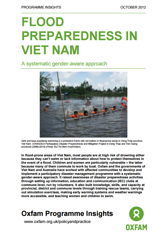 Download Resource: Flood Preparedness in Viet Nam: A Systematic Gender-Aware Approach