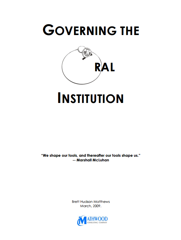 Download Resource: Governing the Oral Institution