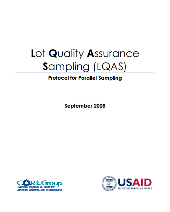 Download Resource: Lot Quality Assurance Sampling (LQAS)- Protocol for Parallel Sampling & Guidance FAQs (2008)
