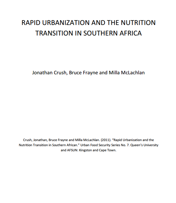 Download Resource: Rapid Urbanization and the Nutrition Transition in Southern Africa