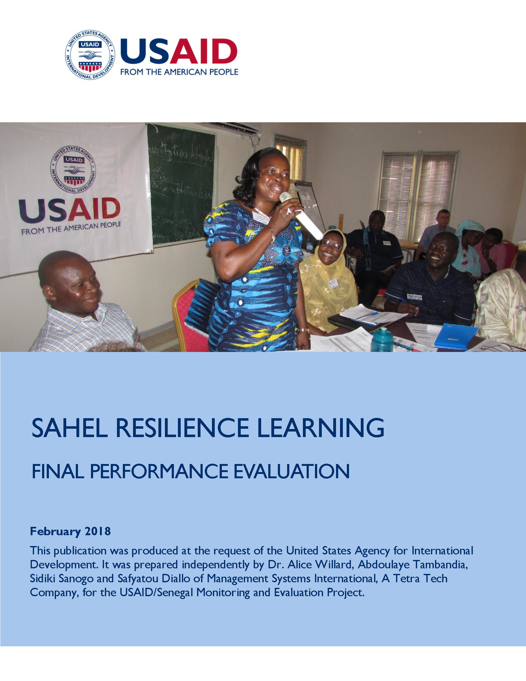 Cover image of the Sarel final evaluation report