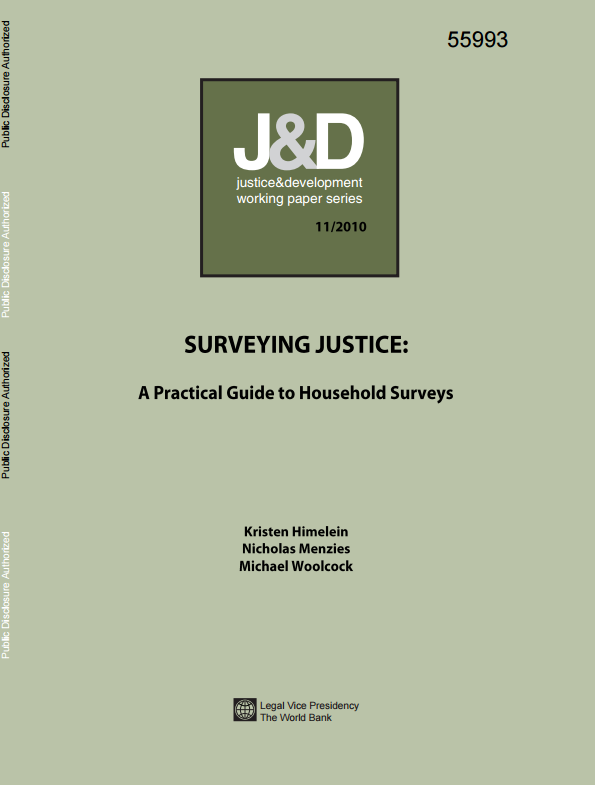 Download Resource: Surveying Justice: A Practical Guide to Household Surveys