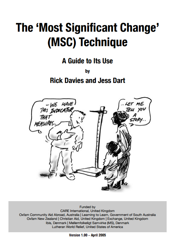 Download Resource: The ‘Most Significant Change’ (MSC) Technique