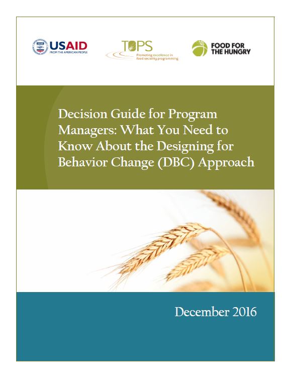 Download Resource: Decision Guide for Program Managers: What You Need to Know About the Designing for Behavior Change (DBC) Approach