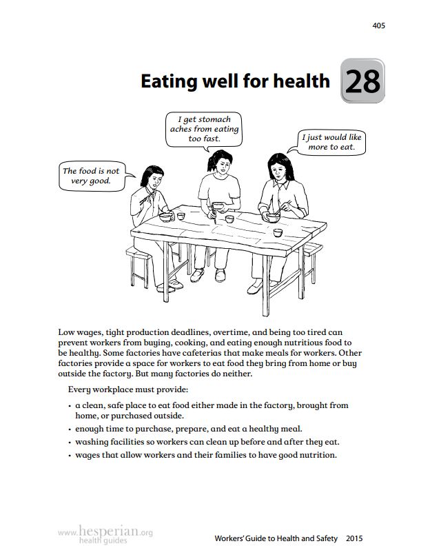 Download Resource: "Eating Well for Health" from Workers' Guide to Health and Safety
