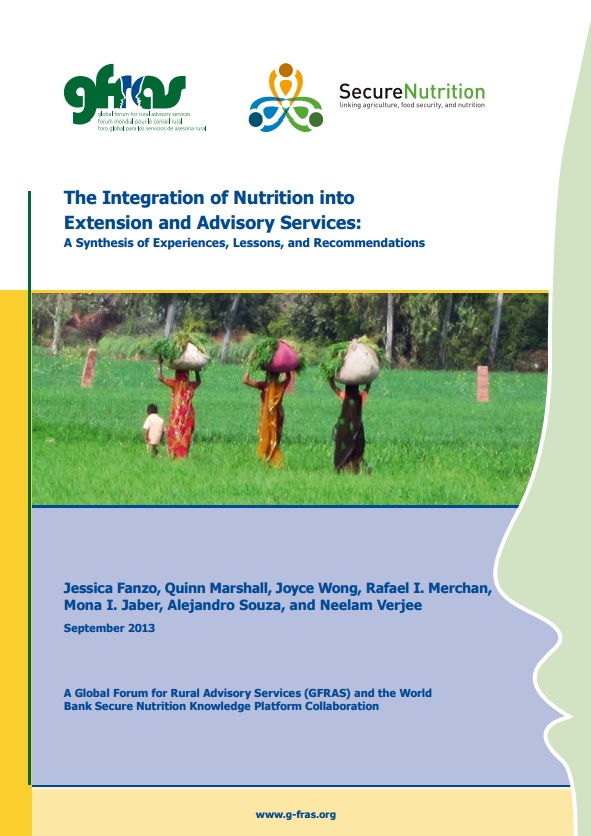 Download Resource: The Integration of Nutrition into Extension and Advisory Services: A Synthesis of Experiences, Lessons, and Recommendations 