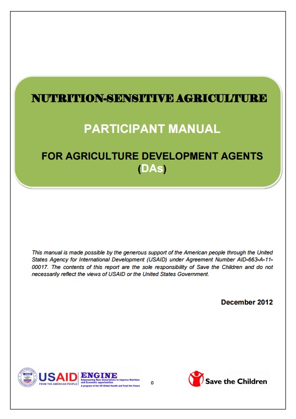 Download Resource: Nutrition-Sensitive Agriculture for Agriculture Development Agents