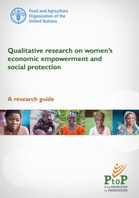Download Resource: Qualitative research on women's economic empowerment and social protection: A research guide