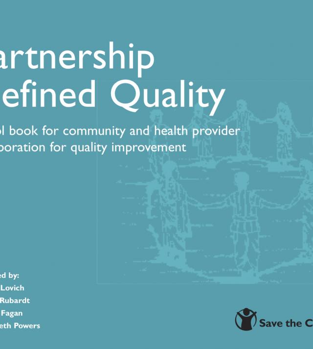 Partnership Defined Quality: a tool book for community and health provider collaboration for quality improvement