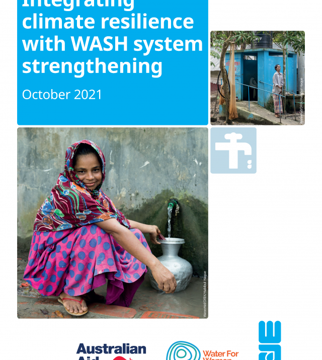 Cover-page for Integrating climate resilience with WASH system strengthening