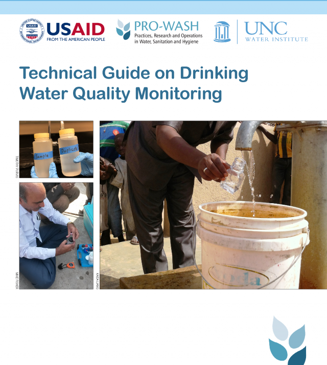 Cover-page for Technical Guide on Drinking Water Quality Monitoring 