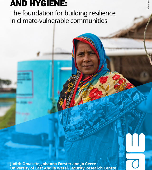 Cover-page for Water, sanitation and hygiene: the foundation for building resilience in climate-vulnerable communities