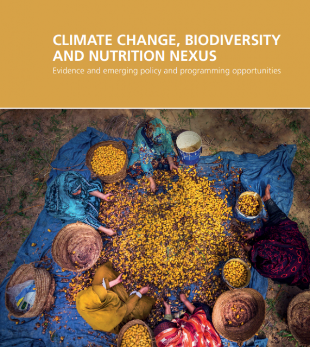 Coverpage for Climate Change, Biodiversity and Nutrition Nexus