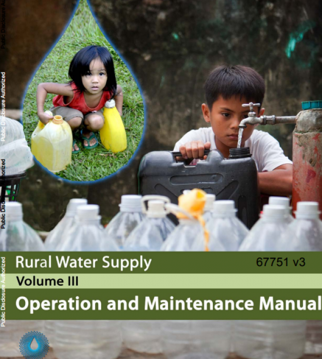 Cover page for rural water supply Operation and maintenance manual