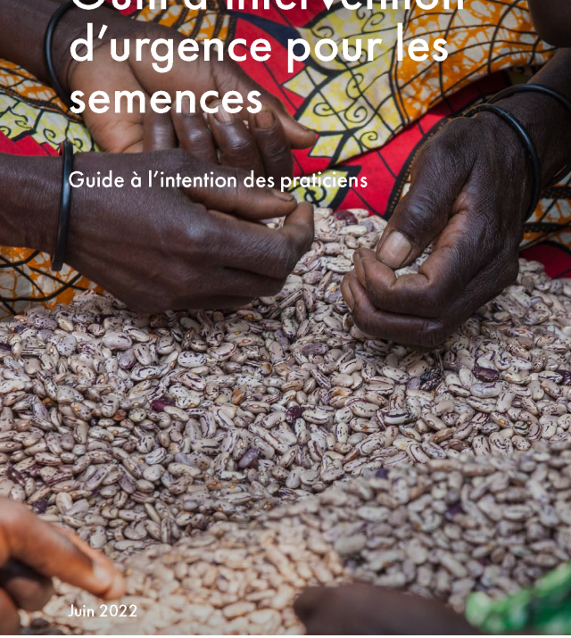 Front cover of Seed Emergency Response Tool French