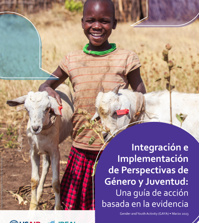 Cover page for Integración e Implementación de Perspectivas de Género y Juventud: Una guía de acción basada en la evidencia