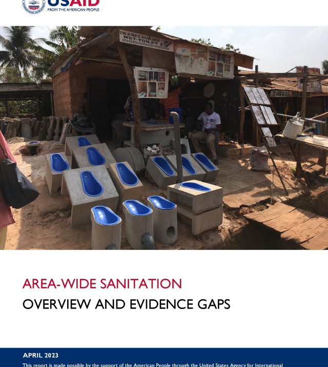 Cover page of Area-wide Sanitation: Overview and Evidence Gaps