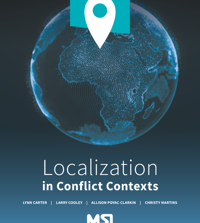 Cover page for Localization in Conflict Contexts