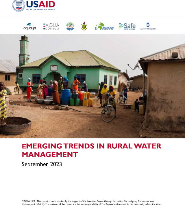 Cover Page of Emerging Trends in Rural Water Management