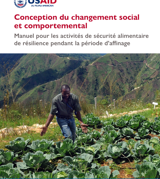 Cover page for Conception du changement social et comportemental