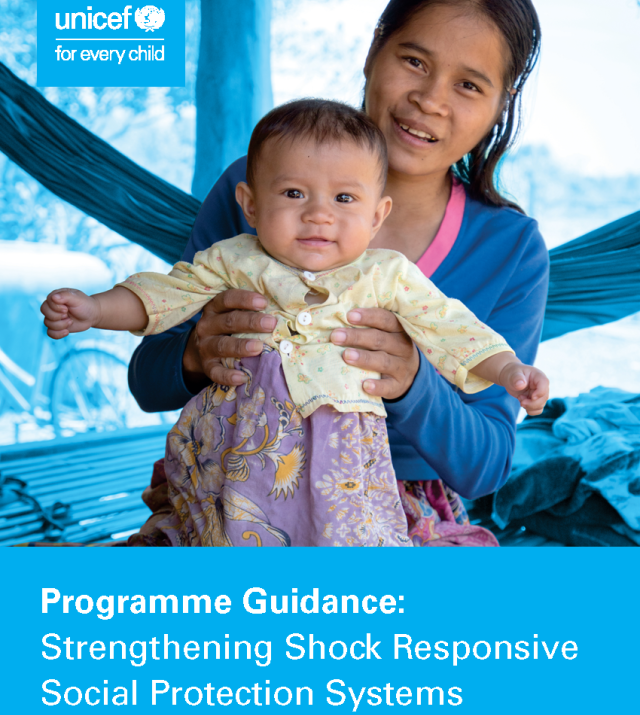 Cover page for Programme Guidance: Strengthening Shock Responsive Social Protection Systems