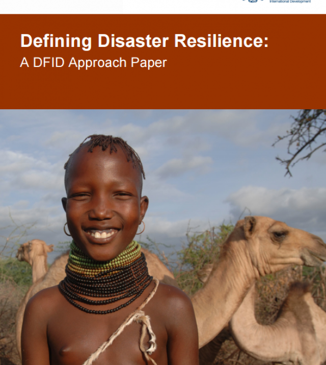 Download Resource: Defining Disaster Resilience: A DFID Approach Paper