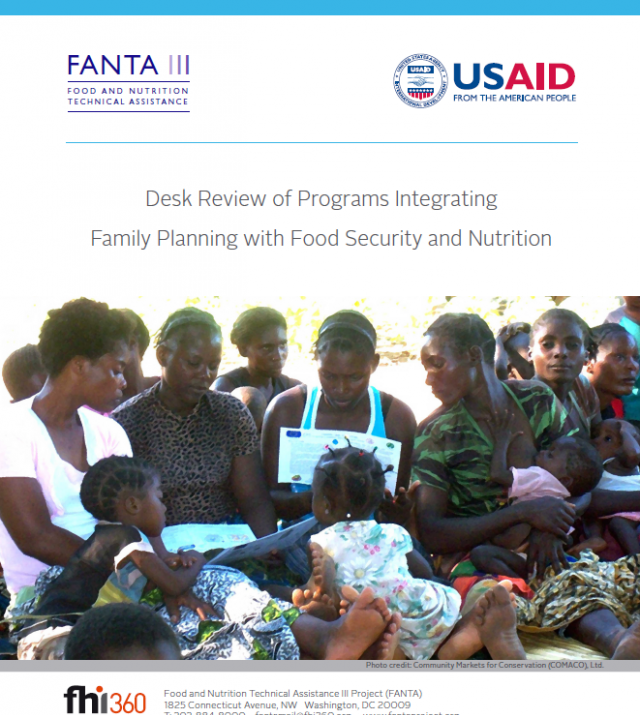 Download Resource: Desk Review of Programs Integrating Family Planning with Food Security and Nutrition