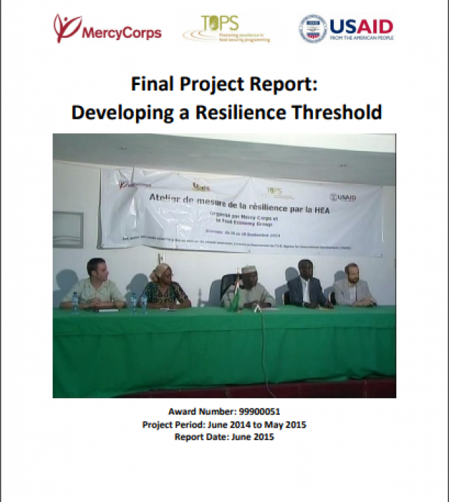 Download Resource: Developing a Resilience Threshold: Lessons Learned from Niger
